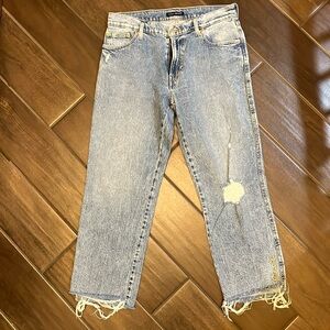 Women’s Lucky midrise, authentic straight size 10.